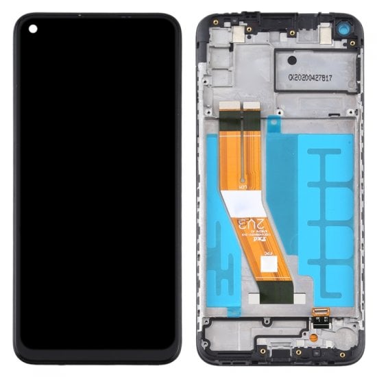 Samsung Galaxy A11 LCD Assembly with Frame Black Ori