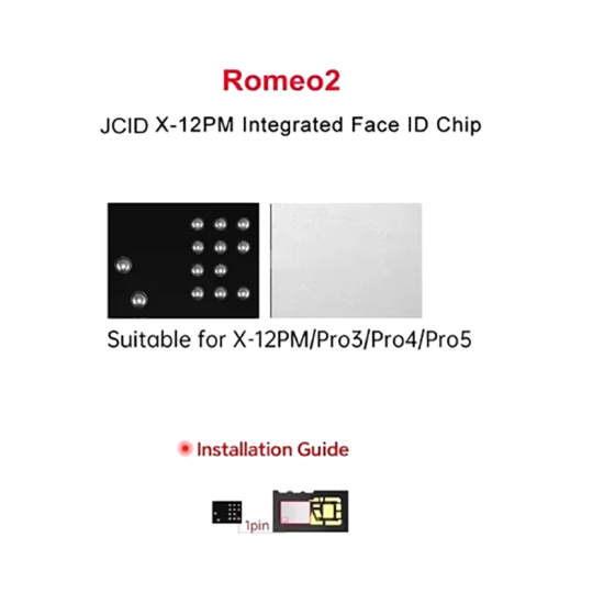 JCID JC Romeo-2 Face ID Chip IC Replacement Dot Matrix Repair Chip for iPhone Series Face ID Repair