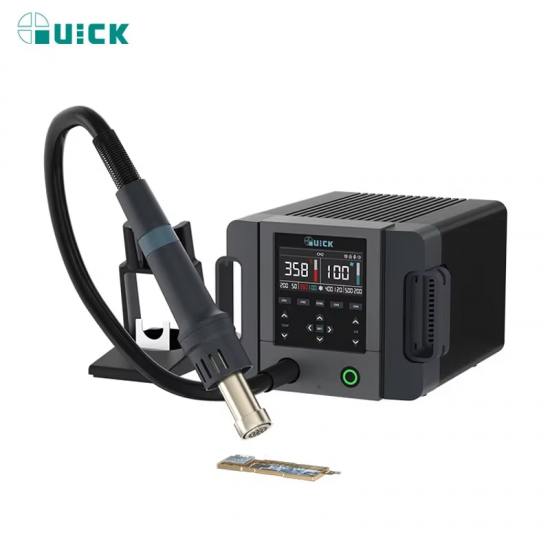 QUICK 861PRO 1300W AI Intelligent Voice Hot Air Gun Desoldering Station Phone Repair Rework