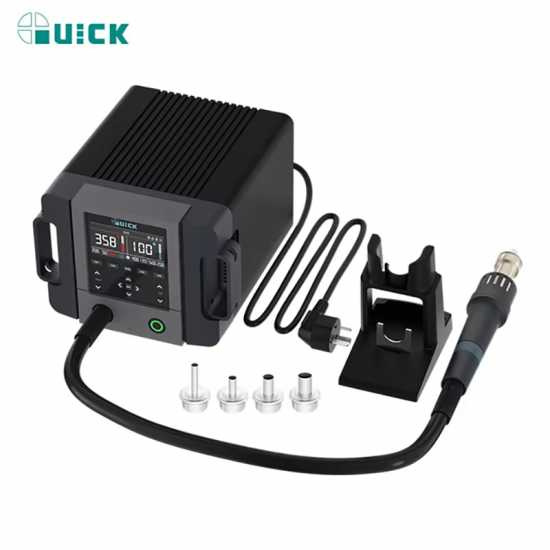 QUICK 861PRO 1300W AI Intelligent Voice Hot Air Gun Desoldering Station Phone Repair Rework