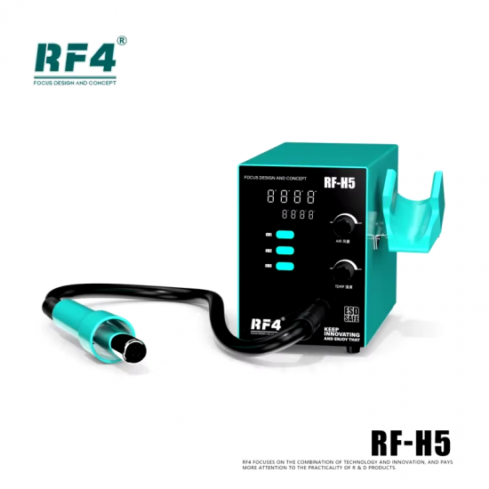 RF4 RF-H5 Intelligent Hot Air Desoldering Station 800W Fast Heat Gun BGA Chip Rework Station