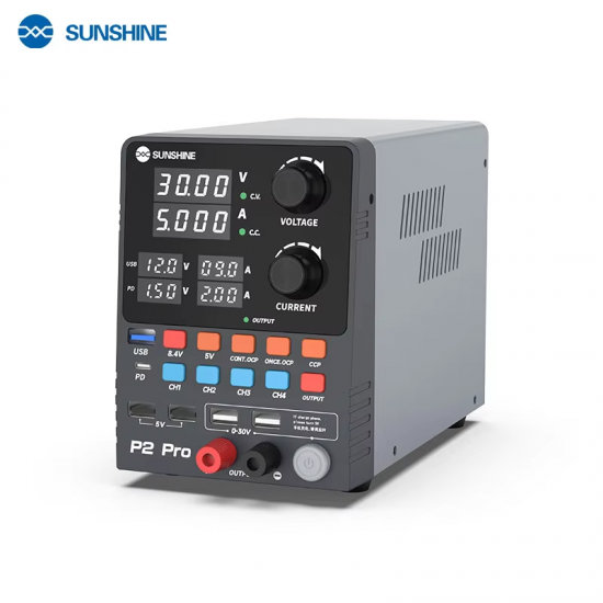 Sunshine P2 Pro 30V/5A DC Power Supply Meter for Mobile Phone Repair