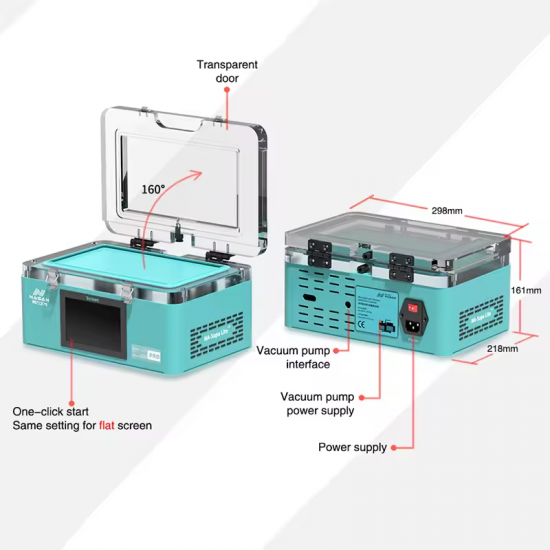 NASAN SUPA LITE PRO Screen OCA Laminating Machine Air Bag Built-in Vacuum Pump for LCD Refurbishing