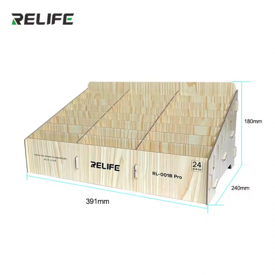 Relife RL-001B Pro Mobile Phone Storage Box - 24 Grids, Stable and Space-Saving