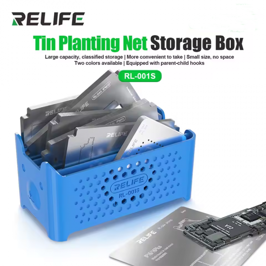 RELIFE RL-001S Storage Box Multifunctional Large Capacity Nets Classified Collection Bracket for Mobile Phone Repair