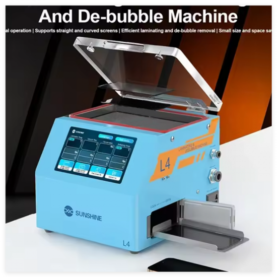 SUNSHINE L4 Mini laminating and De-bubble Machine Supports Straight and Curved Screens Intelligent Operation