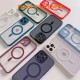 Acrylic Clear Magnetic Phone Case with Full Camera Lens Protection - Shockproof, Anti-Drop, Anti-Fingerprint, Snap-On Macaron Colors - Compatible with iPhone X and Above Models