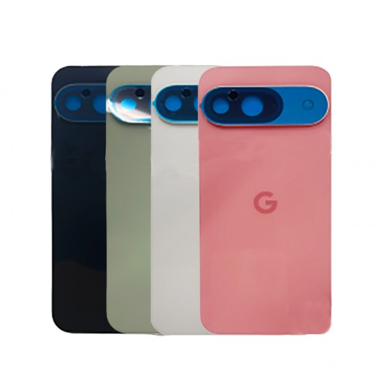 For Google Piexl 9 Back Cover Glass with Camera Lens