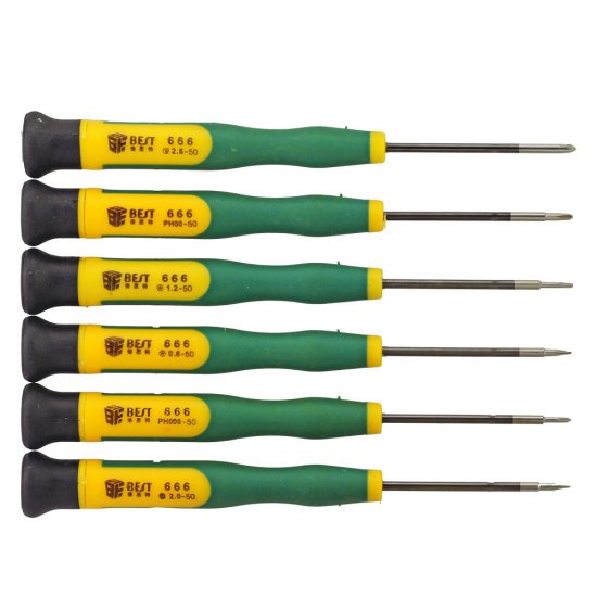 Best 666 12pcs Telecom Maintenance Screwdriver Set